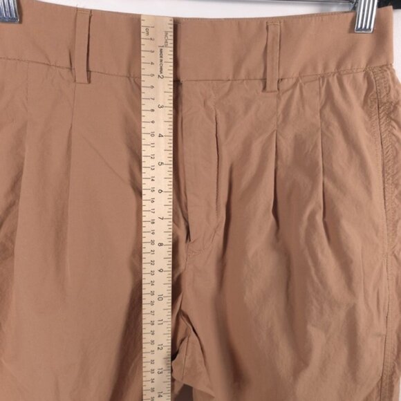 EVERLANE High Rise Straight Leg Casual Pants Pleated Belt Loops Cotton Size 4 - Picture 7 of 11